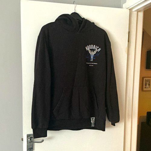 Hoodrich men black - black, logo