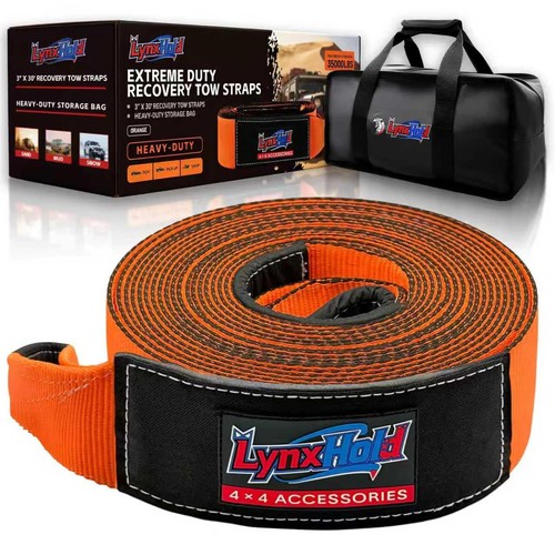 Heavy duty recovery tow strap - recovery,