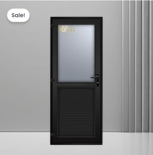 Upvc single door half glazed - single,