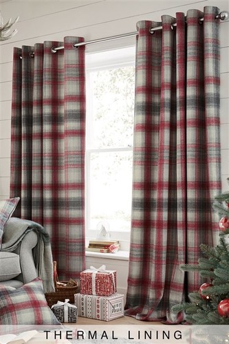 Next lined eyelet curtains - eyelet,