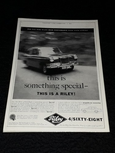 1961 bmc riley sixty - 4/sixty, eight