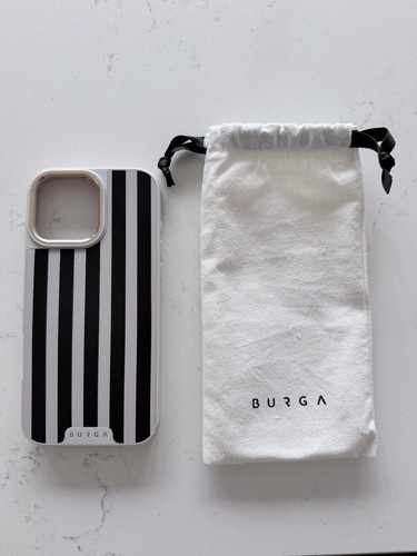 Burga black white - black, striped