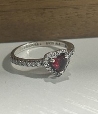 Size 7 PANDORA Red Sparkling