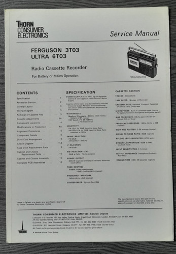 Ferguson 3t03 ultra - 3t03, 6t03
