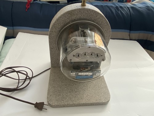 Vintage electric meter lamp - vintage,