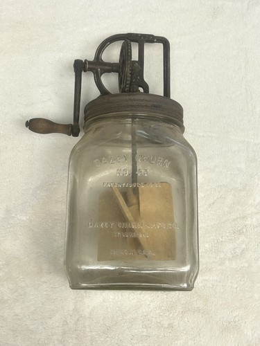 Antique dazey glass butter - antique,