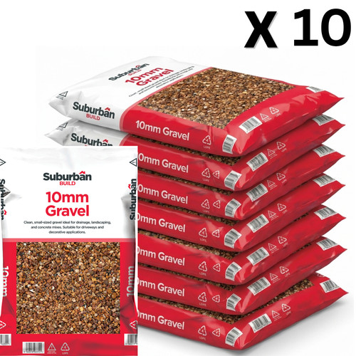 10mm pea shingle gravel 25kg - pea,