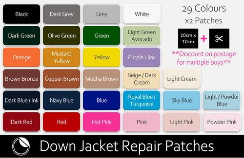 Down jacket repair - , patches
