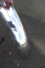 UNIVERSAL FITTING STAINLESS STEEL REAR MUDGUARD MAY FIT BSA TRIUMPH NORTON 9