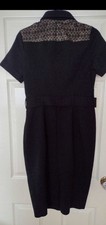 Starr by Julian Macdonald Size 14 Black Dress New With Tags Party Cocktail UK