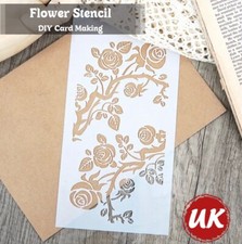 Vine Rose Flower Template Plastic Stencil Painting Embossing Craft Arts Wall