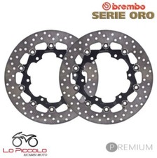 PAIR FRONT BRAKE DISCS BREMBO
