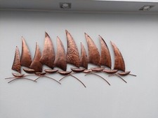 Hand Made Ships Metal Wall Art