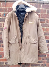 LAMBRETTA MENS KHAHI INSULATED FISHTAIL PARKA COAT SIZE LARGE