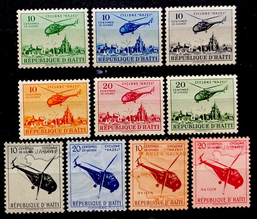 Haiti 1955 postal tax stamps - haiti,
