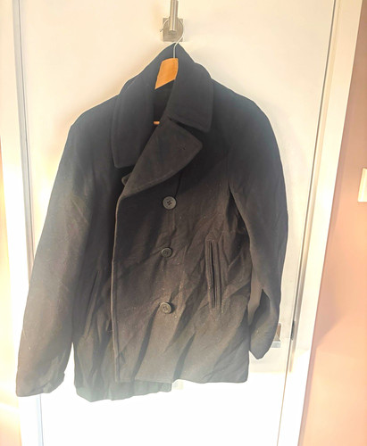 Uniqlo men black wool pea - men's,