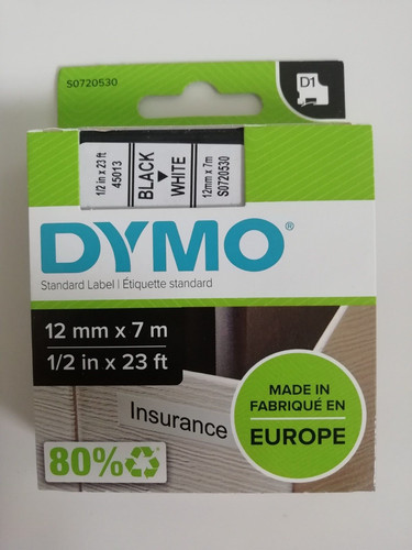 Original dymo tapes black - d1,