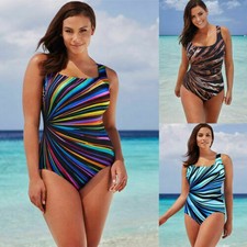 Ladies Summer Tummy Control Monokini Bikini Swimming Costume Swimwear Swimsuit