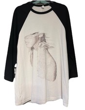 Coldplay T Shirt 3/4 Sleeve Indie Rock Band Merch Tee Chris Martin Size Large