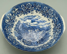 Royal Tudor Ware Blue & White 17th Century England Serving Bowl VGC