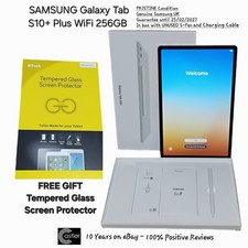 Samsung Galaxy Tab S10+ Plus WiFi 256GB Silver 12.4" PRISTINE IN BOX, GUAR FEB27