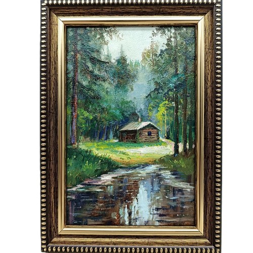 Forest log cabin original - log,