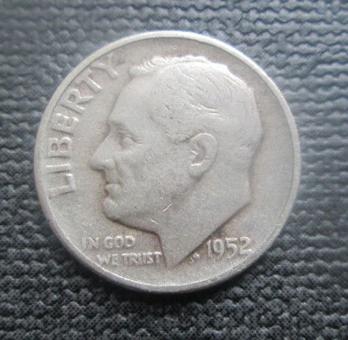 1952 usa silver roosevelt dime - usa,