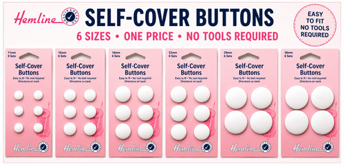 Hemline self cover - hemline, buttons