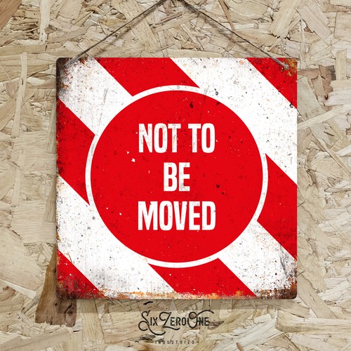Not moved metal sign - be,