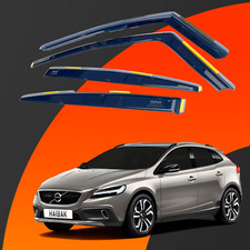  Volvo V40 MK2 2012-2019 5 Doors Hatchback 4pc Haibak Wind Deflectors Tinted