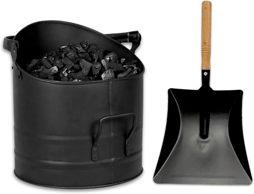 Coal bucket fireside - coal, hod