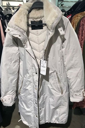 Zara ice long feather - ice,