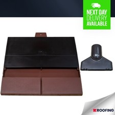 Plain Roof Vent, Ventilation For Clay/Concrete Tiles ANT RED *Adaptor Included*