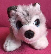 Keel Toys Signature Cuddle Puppies Husky Wolf Dog Grey White Soft Plush Toy 10”