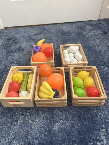 Small wooden crates with - crates,