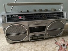 Sharp GF-4343E(S) Boom Box.  Tape Stereo. Good Condition. Working.