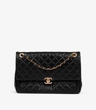 Chanel black quilted lambskin - chanel,