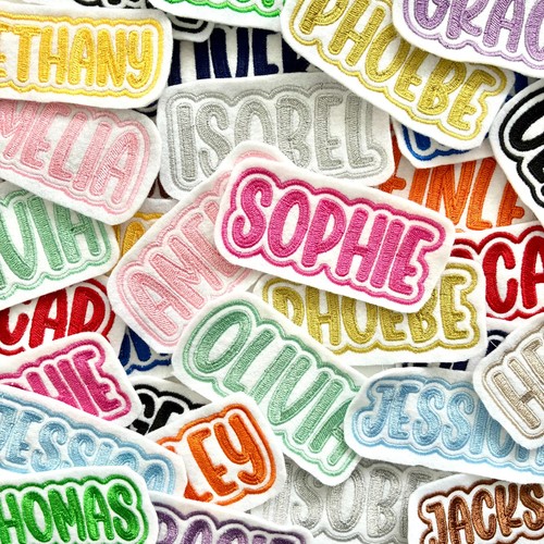 Personalised embroidered name - personalised,