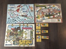 3 Vintage 1976 Weetabix Box Olympic Games: Steeplechase, Yachting, Showjumping