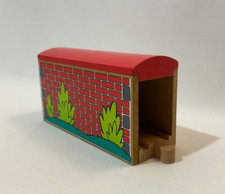 Wooden Train Track Tunnel Red