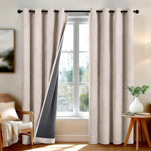 100 blackout faux - faux, linen
