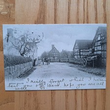 Tilley Village, Wem,Shropshire  - Old Photo Postcard 1904