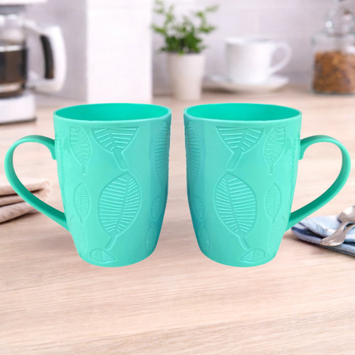 Plastic mugs with handle - plastic,