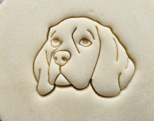 Beagle Dog Head Large Cookie