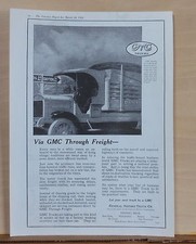 1918 magazine ad for GMC