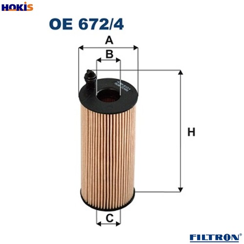 Oil filter 672 for - oil, mini