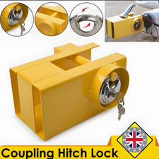 Heavy Duty Tow Hitch Lock & 2 Keys for Caravan Trailer Security Lock Universal
