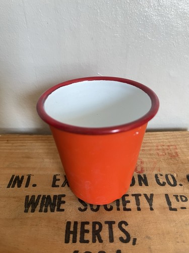 Red vintage falconware enamel - vintage,