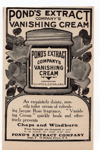 1910 pond extract - pond’s,
