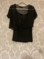 Black Vest Top & Tie up